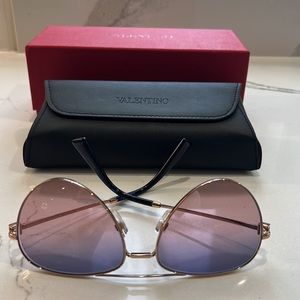 Valentino aviator style sunglasses perfect zero scratches.